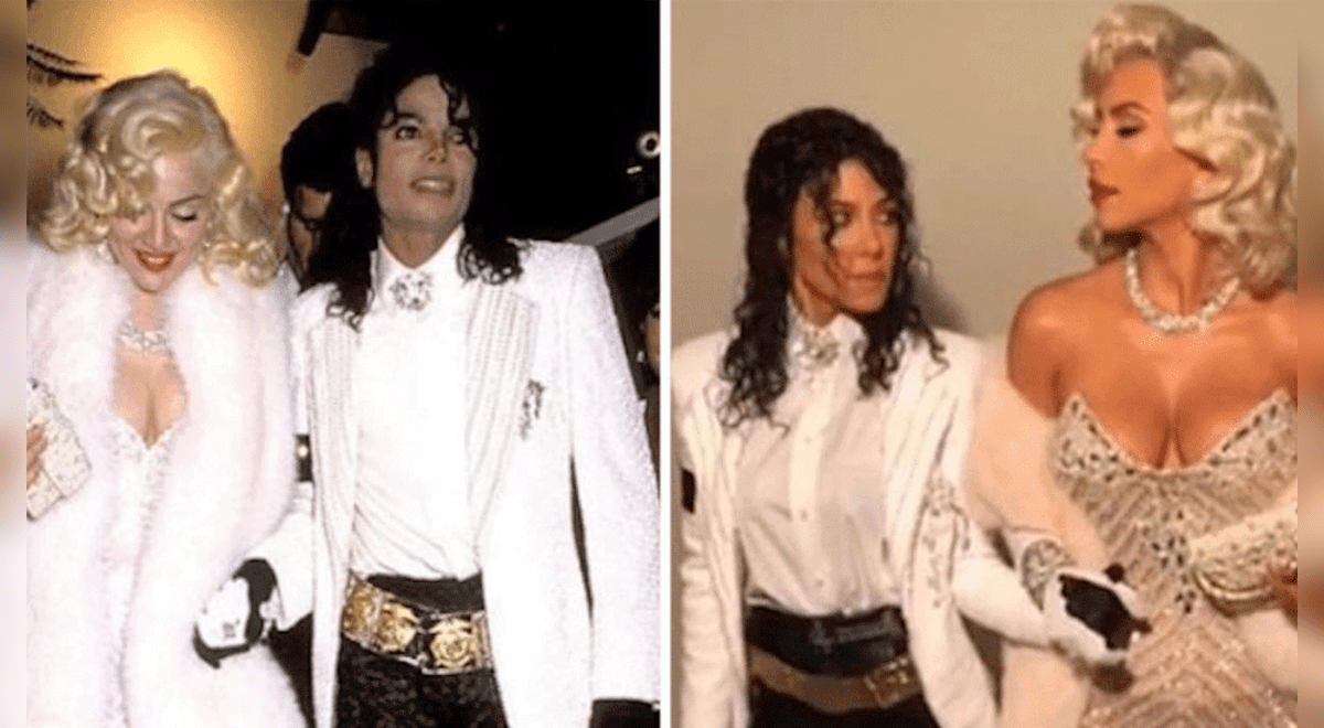 Hermanas Kardashian sorprenden con disfraz de Michael Jackson y Madonna  (VIDEO)
