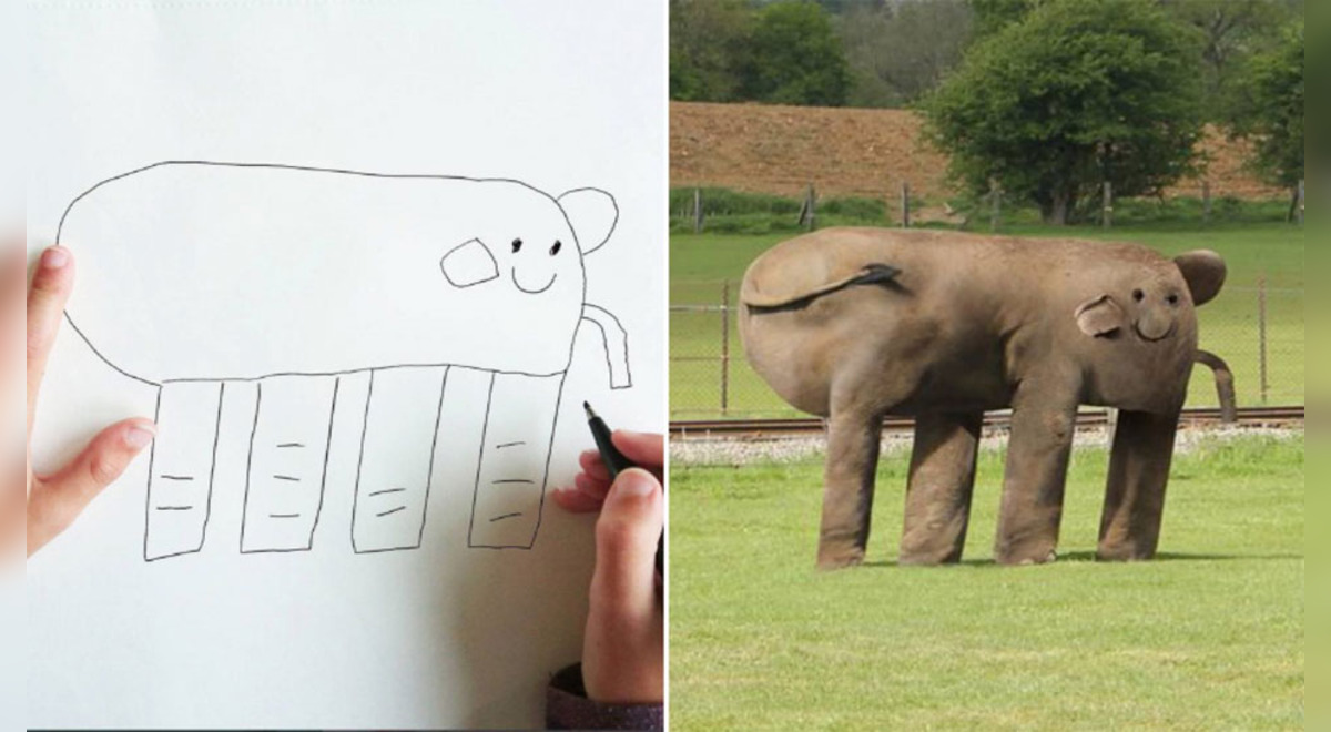 Hizo realidad los dibujos de su hijo de 6 años, los resultados son geniales  y aterradores | Aweita La República