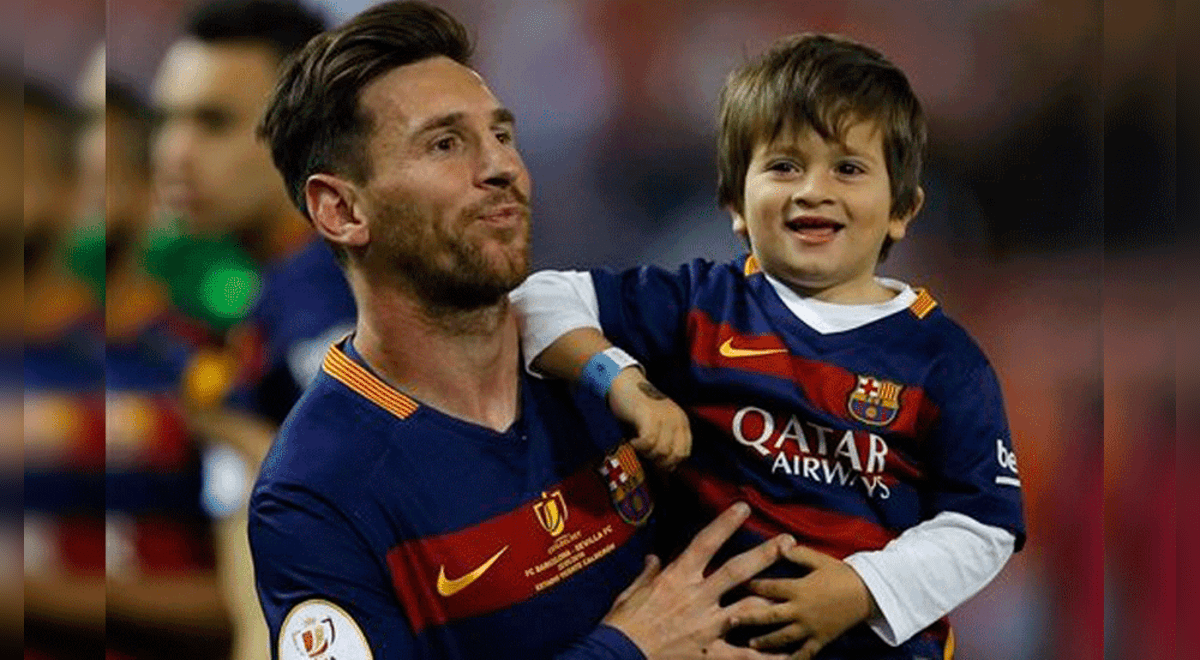 La extraña forma en que el hijo de Messi llama a su papá