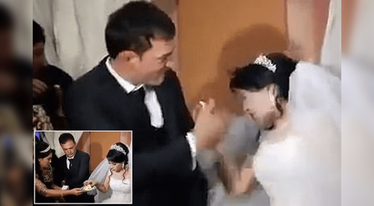Facebook hombre golpea a su novia en plena boda y nadie la defiende