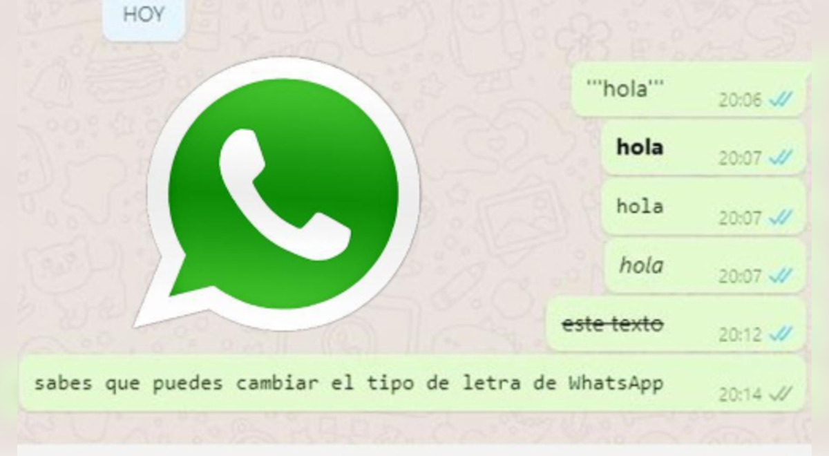 ¿cómo Puedo Cambiar El Estilo De Letra De Mi Whatsapp Con Este Sencillo Truco Podrás Lograrloemk 4533