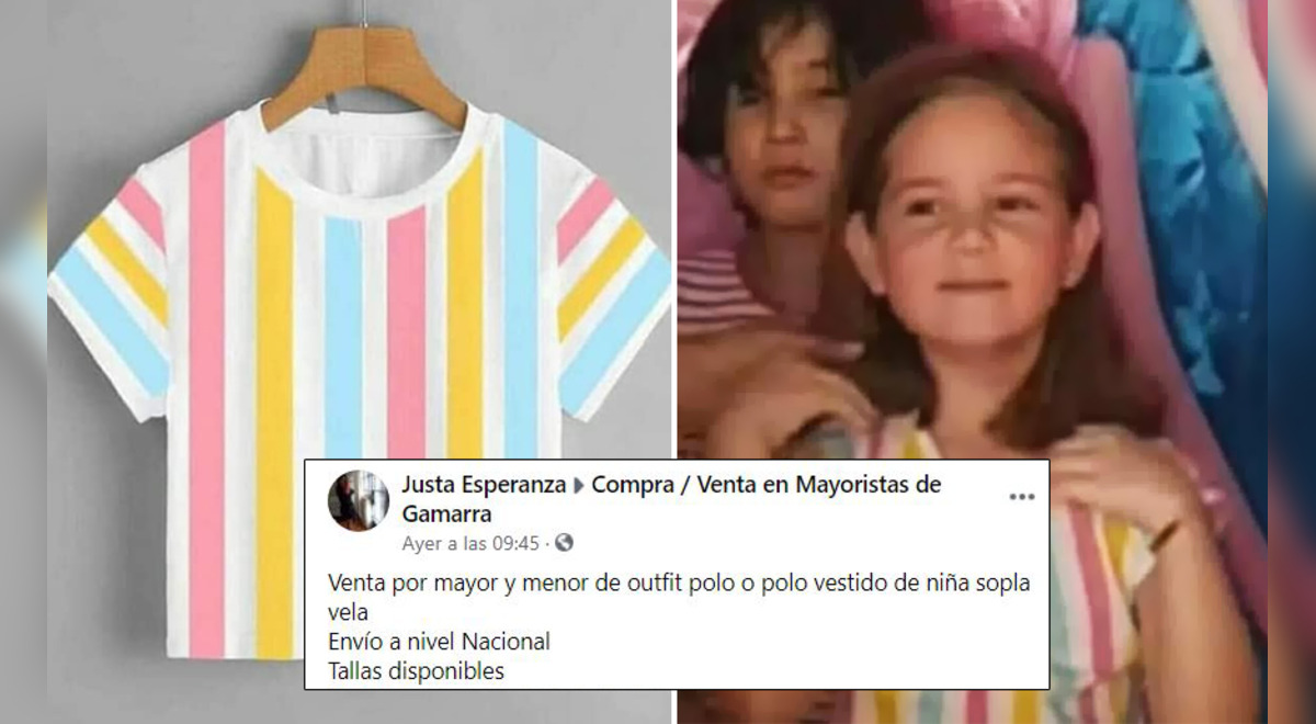 Perú: Joven vende camiseta de la niña del pastel, protagonista del viral  del momento | Aweita La República