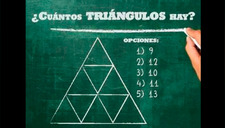 ¿Cuántos triángulos ves? El desafío mental de 'Lógica matemática'