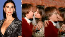  El polémico video en el que Demi Moore besa apasionadamente a un adolescente