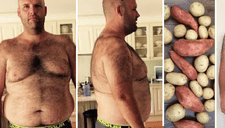 Comió solo papas durante un año y el cambio en su cuerpo es asombroso, todos querrán imitarlo (FOTOS)
