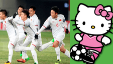 Este equipo de fútbol sorprendió a todos con sus nuevos uniformes de Hello Kitty [FOTOS] 