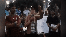  YouTube: licenciada venezolana debate con universitario peruano en Plaza San Martín [VIDEO] 
