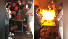 YouTube Viral: joven queda envuelta en llamas tras prender su vela de cumpleaños [VIDEO] 