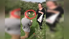 Él no espero que su novia le daría una "dura" respuesta a su propuesta de matrimonio [VIDEO]