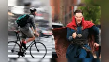 Benedict Cumberbatch defendió a un ciclista de ser asaltado y lo califican de superhéroe [FOTOS]