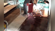 Hombre utilizó excavadora robada para llevarse todo el dinero de un cajero automático [VIDEO]