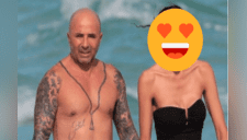 Captan a Jorge Sampaoli disfrutando de playas de Miami con novia 22 años menor que él [FOTOS]