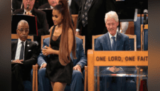 Bill Clinton es criticado por miradas “inapropiadas” a Ariana Grande en el funeral de Aretha Franklin [VIDEO]