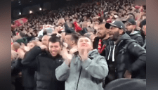 Hincha invidente del Liverpool celebra con euforia gol de su equipo [VIDEO]