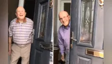 Grabó a su abuelo sonreir cada vez que lo visitaba y lo compiló en un tierno video [VIDEO]