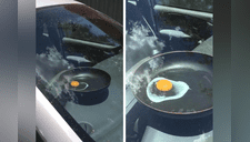 Hombre puso huevo en sartén dentro de su carro y el desenlace asombró al mundo [VIDEO] 