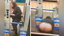 Mujer se arrastra para no pagar pasaje pero algo sale mal [VIDEO]