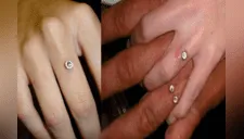 Diamantes incrustados en la piel: la peculiar tendencia que reemplaza a los anillos de compromiso