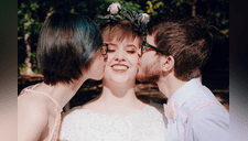 Novios se enamoran de dama de honor en boda y la invitan a hacer un “trío” [FOTOS] 