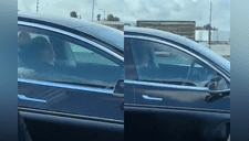 Hombre es grabado durmiendo frente al volante de su automóvil mientras recorría una autopista [VIDEO]