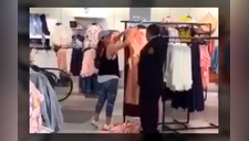 Mujer arma escándalo en tienda porque no encontró ropa de su talla [VIDEO]