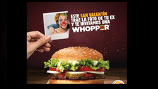 Burger King: Restaurante regala hamburguesas por llevar una foto de tu ex en San Valentín