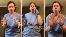 Enfermera demuestra lo fácil que es contagiarse de coronavirus a pesar del uso de guantes (VIDEO)
