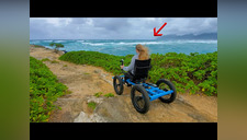 Youtuber fabrica "silla de ruedas todoterreno" para su novia y ahora las vende en masa (VIDEO)