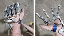 ¡Como un cyborg! Hombre pierde varios dedos de su mano y se fabrica una increíble prótesis mecánica  (VIDEO)