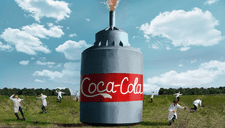 ¡Lo impensado! Recrean reacción química "volcánica" con 10.000 litros de Coca-Cola y bicarbonato de sodio (VIDEO)