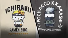 Naruto y Hello Kitty lanzan una colección exclusiva de camisetas