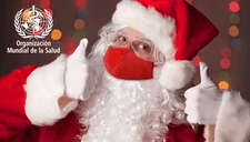 La OMS informa al mundo que Papá Noel es inmune al COVID-19 (VIDEO)