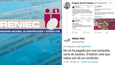 La cuenta de Twitter de Reniec Perú pide disculpas por publicación irrespetuosa