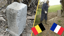 Granjero mueve una piedra sin saber que era la frontera de Francia y Bélgica, casi desatando un conflicto