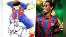 Super Campeones: La vez que Oliver y Ronaldinho jugaron juntos y no te habías enterado