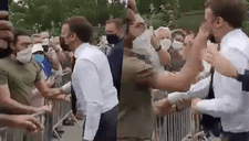 Presidente francés recibe cachetada de ciudadano y el video se vuelve viral (VIDEO)