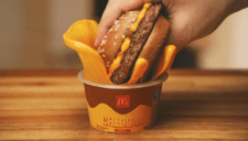 McDonalds venderá una taza con queso cheddar derretido para acompañar sus hamburguesas en Brasil