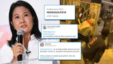 Usuarios responsabilizan a Keiko Fujimori por disturbios en Cercado de Lima