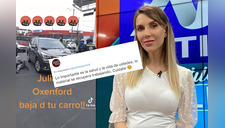 Usuarios se solidarizan con Juliana Oxenford tras accidente vehicular que protagonizó