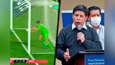 Pedro Castillo indignado por gol no convalidado a Perú: "Nos robaron el partido"