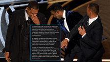 Oscar 2022: el actor Will Smith se disculpa oficialmente con Chris Rock