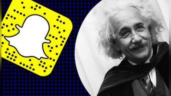 Albert Einstein ‘apareció’ en Snapchat y miles de cibernautas enloquecen con su filtro