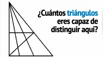 ¿Cuántos triángulos logras contar? El acertijo matemático que pocos resuelven