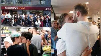 Echaron a una pareja gay por besarse en una tienda, 30 personas se vengaron así