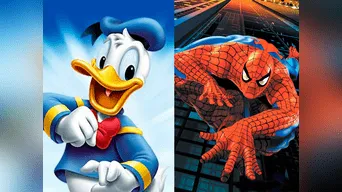 Donald y Spiderman.