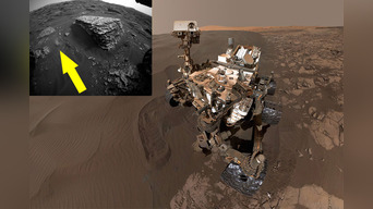 El robot de la NASA captó raros movimientos en tierras marcianas.