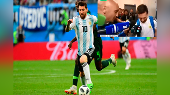 Lionel Messi mostró el amuleto que usó durante el partido de Argentina vs Nigeria