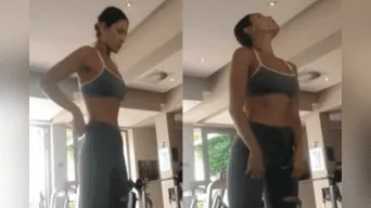Eiza González alborotó a sus seguidores con sexy rutina de entrenamiento