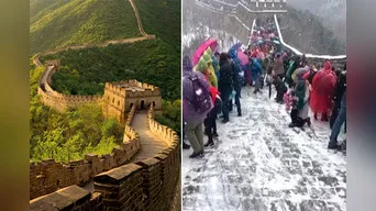 Visitar la Muralla China en Invierno no es una buena idea y esta es la prueba.