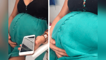 Imágenes muestran los increíbles movimientos de un bebé dentro del vientre de su madre
